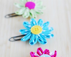How to make flower paper clips