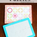 Washi tape puzzles