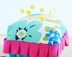 diy berry basket pincushion
