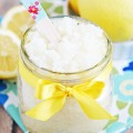 homemade lemon sugar scrub