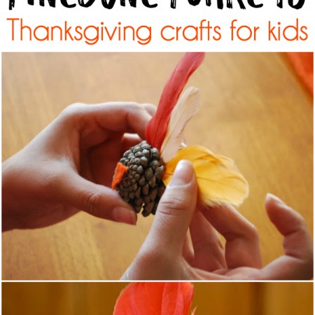 Pinecone Turkeys - Thanksgiving craft ideas for kids