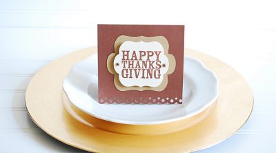 Thanksgiving place card