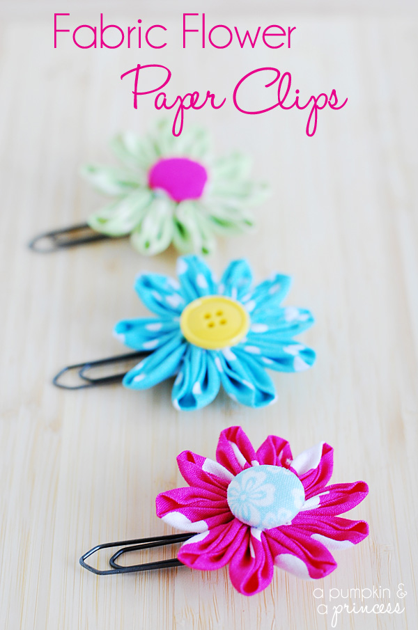 How to make flower paper clips