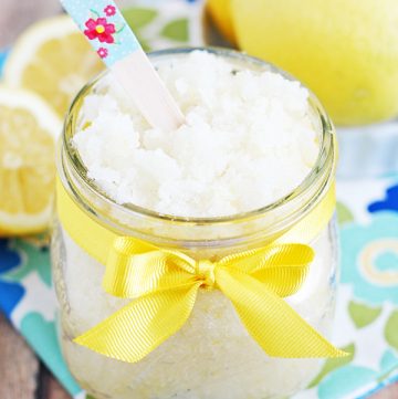 homemade lemon sugar scrub