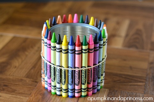 teacher gifts: crayon vase