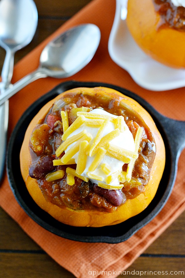 Slow Cooker Spicy Pumpkin Chili 