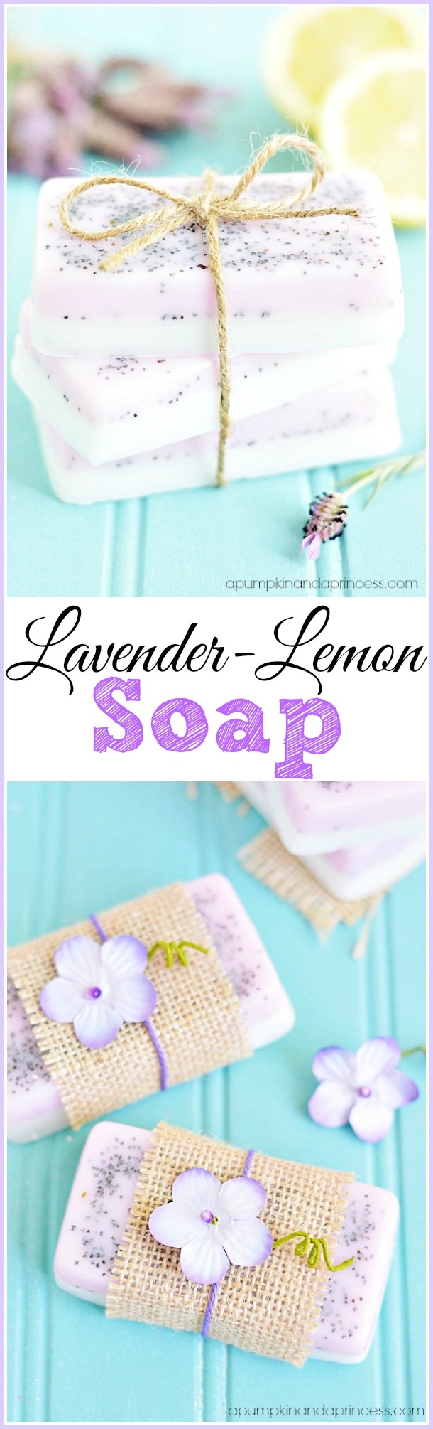 Homemade Lavender Lemon Soap - Mother's Day Gifts