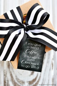 Coffee Gift + Printable Tag - A Pumpkin And A Princess