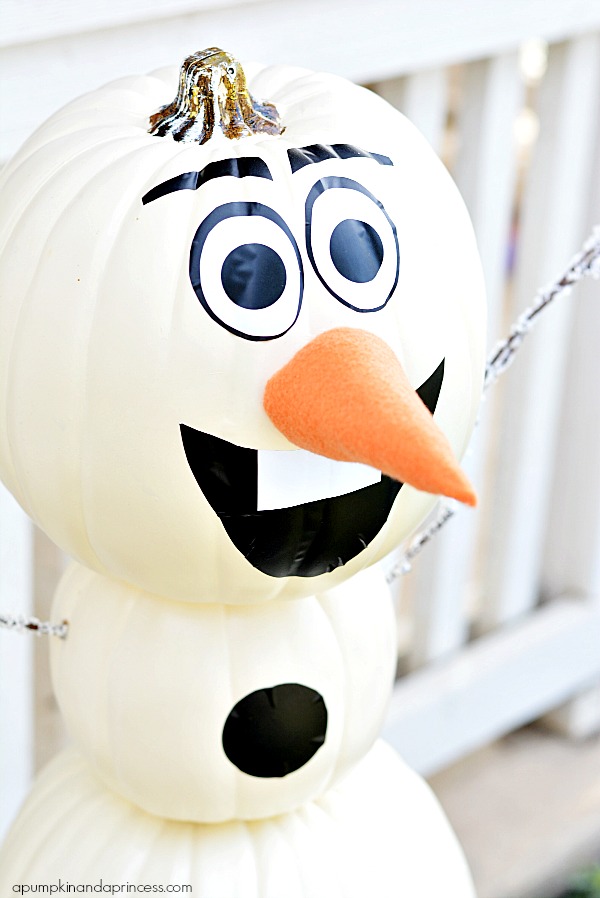 Olaf Pumpkin Craft