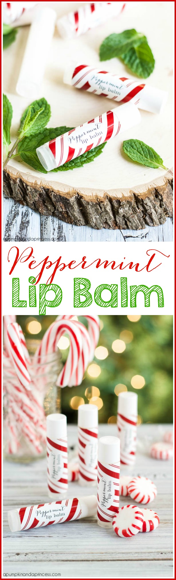 Homemade Peppermint Lip Balm - A