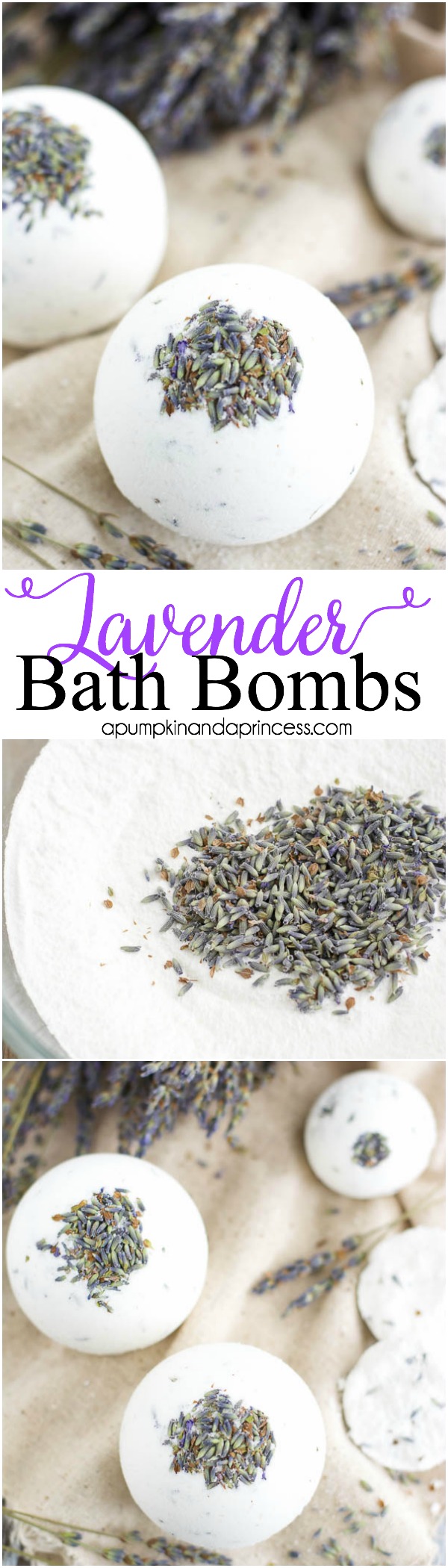 DIY Lavender Bath Bombs