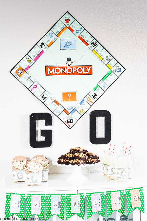 Monopoly Game Night - Party display