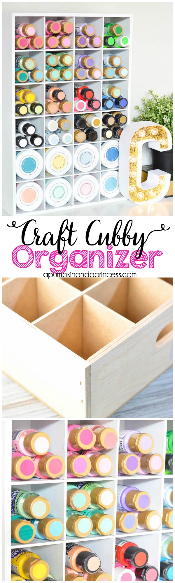 Craft Cubby Organizer