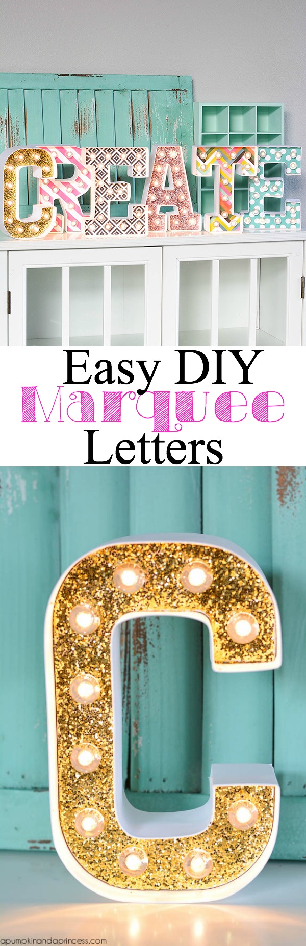 DIY Marquee Letters