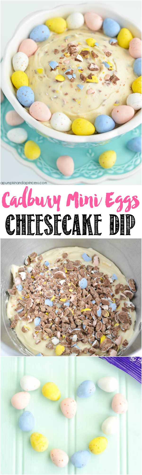 Cadbury Mini Eggs Cheesecake Dip 
