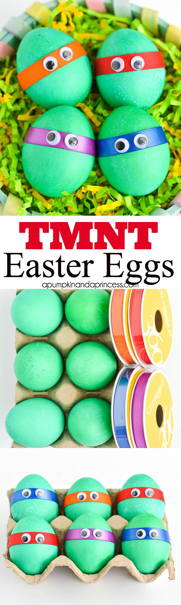 Dyed TMNT Easter Eggs