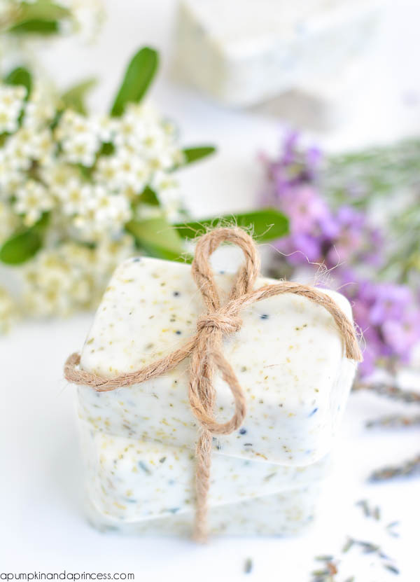 DIY Lavender Chamomile Tea Soap