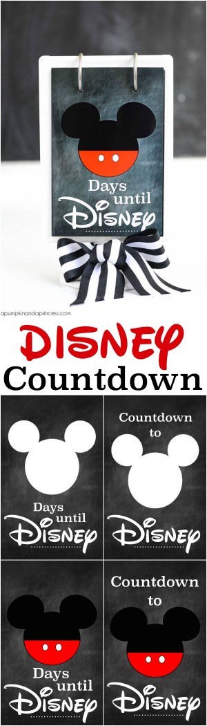 Disney Countdown {Printable} - A Pumpkin And A Princess