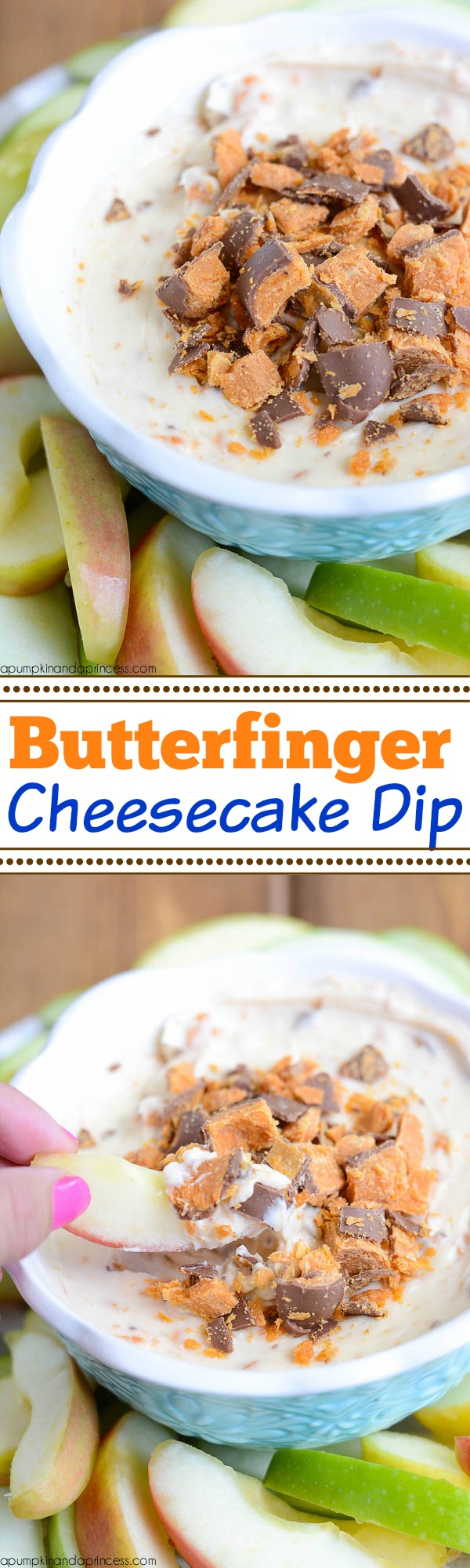 Butterfinger Cheesecake Dip