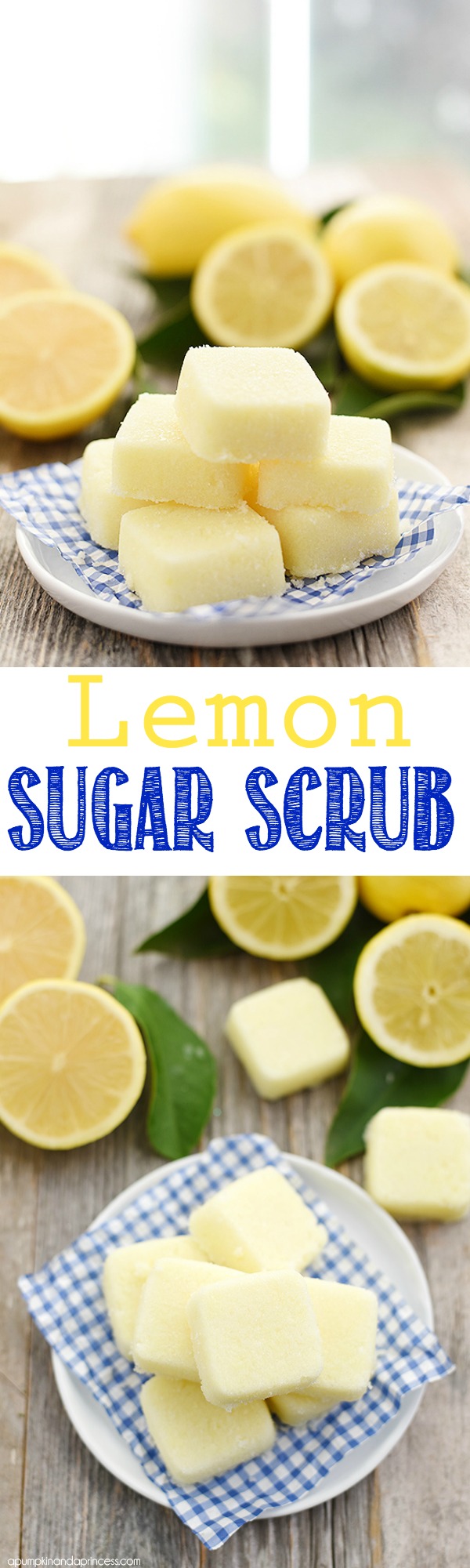 DIY Lemon Sugar Scrub Cubes - revitalize skin and replenish moisture with this easy DIY sugar scrub cube recipe. They also make great handmade gift ideas!
