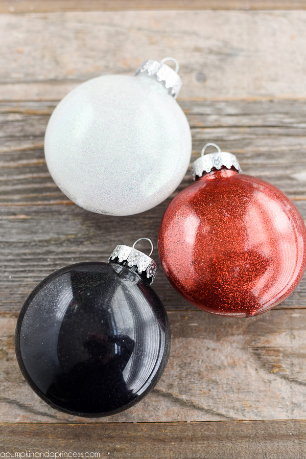 DIY Glitter Ornaments