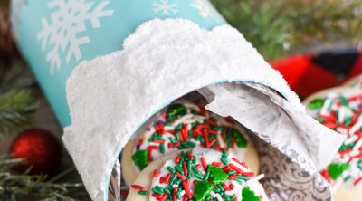 DIY Snowflake Cookie Container
