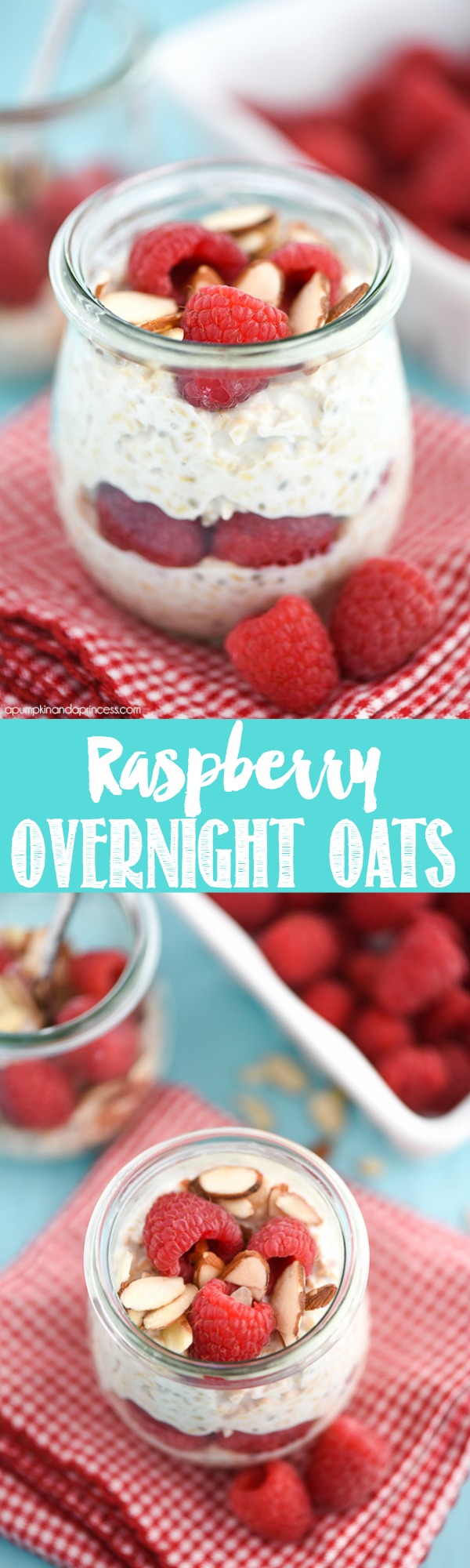 Raspberry Almond Overnight Oats