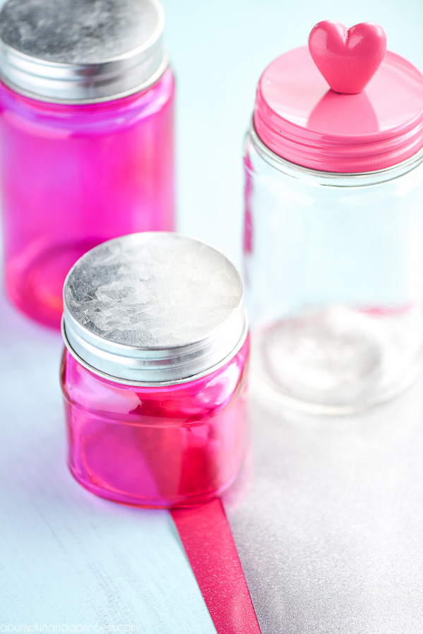 Pink Valentine jars