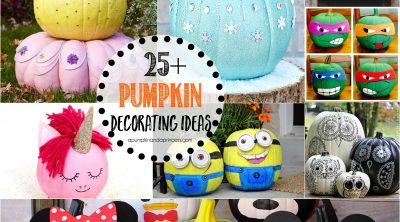 25+ Creative Pumpkin Decorating Ideas - Everything from Disney princess pumpkins, spooky pumpkins and even beautiful home decor!