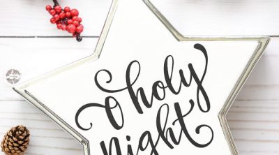 DIY O Holy Night Christmas Star Decor