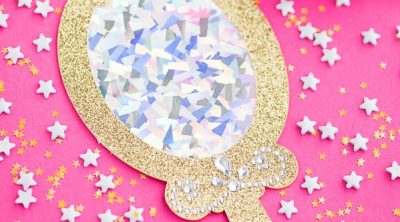 How to make holographic enchanted mirror party favors inspired by Beauty and the Beast