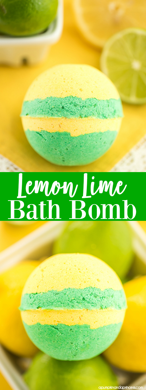 How to make lemon lime bath bombs – create the perfect citrus scented bath bomb for summer with layers of lemon and lime essential oils.