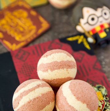 Harry Potter Inspired Butterbeer Bath Bombs