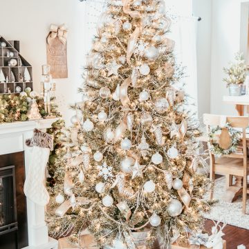 How to decorate a beautiful, classic silver and gold Christmas tree
