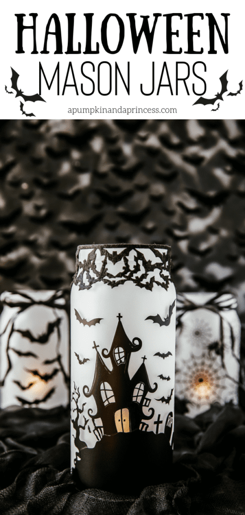 DIY Halloween Mason Jars - A Pumpkin And A Princess