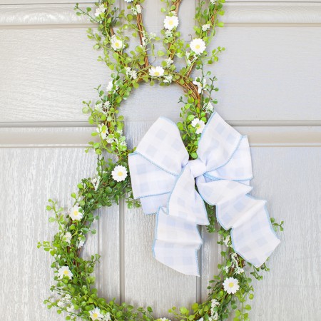 Easy spring wreath craft tutorial