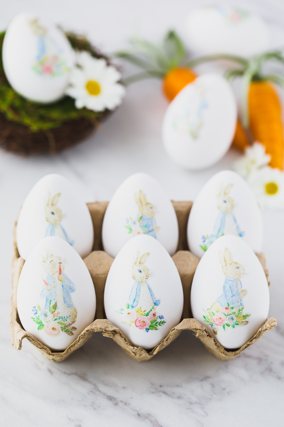 watercolor Easter eggs