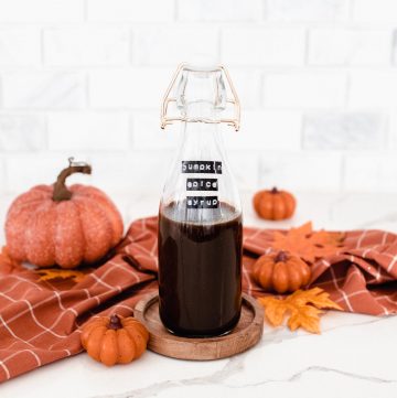 homemade pumpkin spice syrup for lattes