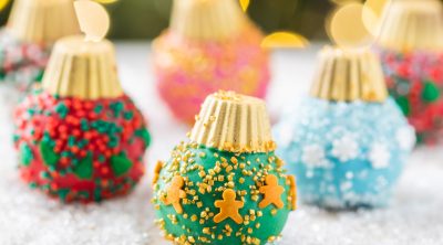 Colorful Christmas ornament oreo truffle recipe